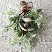Falsas Ramas De Mistletoe Artificiales Con Efecto De Niebla Decoración Festiva Para El Hogar Y Navidad Ramas Duraderas De Flores Artificiales Para Uso Interior En Invierno - details 10