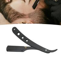 Afeitadora Manual De Acero Inoxidable Para Hombres Cuchilla De Afeitar Plegable Portador De Afeitadora Afeitado Facial Afeitadora De Pelo - details 2