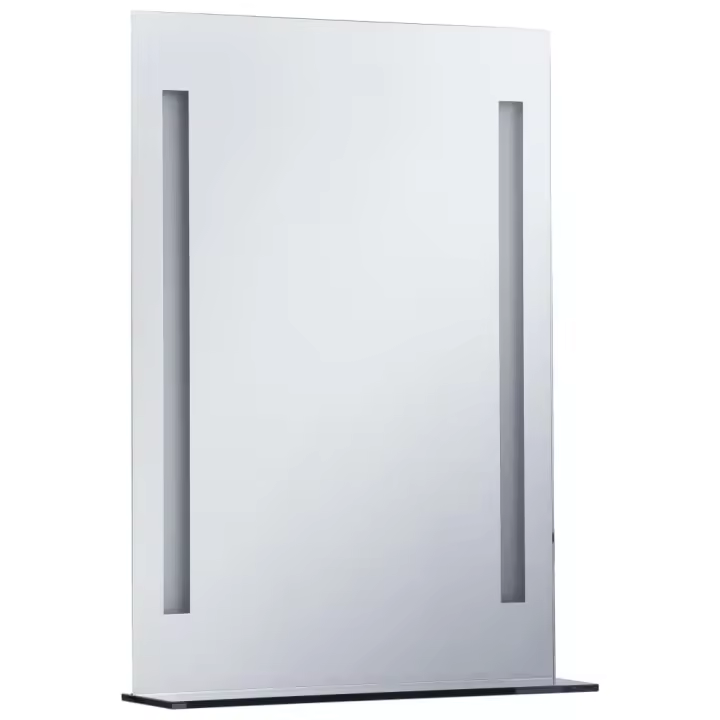 Espejo de Pared de Baño con LED y Estante Accesorio de Tocador Dimensiones 50 x 70 cm, 60 x 80 cm, 60 x 100 cm - 1