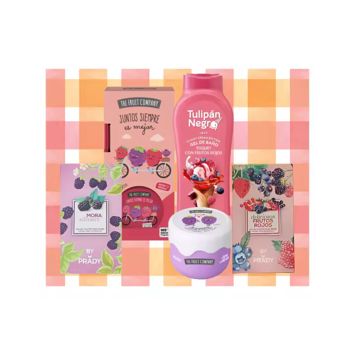 The Fruit Company & Tulipán negro PACK - Mikado + Gel + Manteca Corporal + Colonias - 1