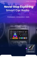 Junsun AI Voice Car Radio Stereo For Benz C Class W203 2005 2006 2007 2008 2009 Car Auto Radio Built-In Wireless Carplay For Apple & Android Auto Automotive Multimedia Touch Screen 360 camera Car Intelligent Systems With GPS Navigation - details 2