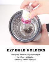 LUCKYLED Luz De Pared Decorativa LED E27 Impermeable Para Exteriores Luz De Entrada Para Escaleras Externas Y Hogar Material Plástico - details 4