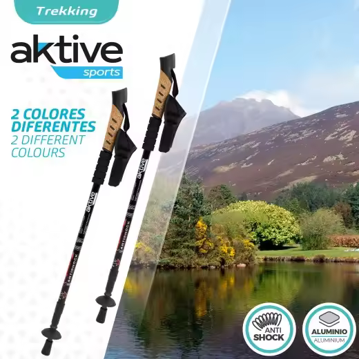 Bastones Trekking Aluminio 67-135 Cm - Bastón de Trekking Telescopios - 1