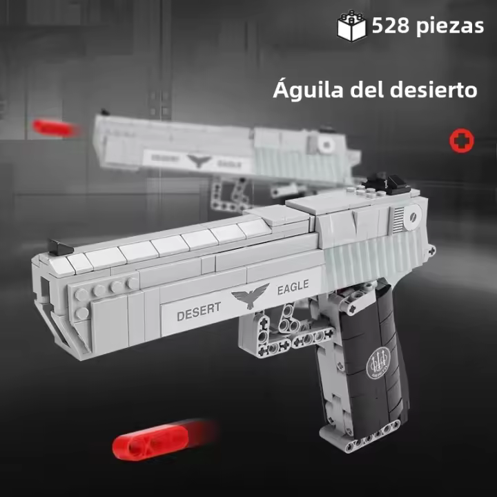 Pistola Desert Eagle En Bloques De Construcción Simulación Alta Juguetes Para Niños Puzzle De Armería Con Bala Regalo Para Niños - 1