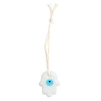 Lucky Eye Glass Drop Aceite Turco Mal De Ojo Colgante De Corazón De Mano De Fatima Para Puerta De Cuerda Tejida Joyería Para Hombres Y Mujeres Llavero De Moda - details 14