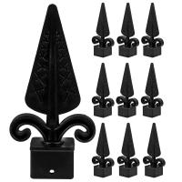 10 Pcs Cubiertas De Columna Para Valla Cabezas De Murdle En Plástico Accesorios Para Jardín Capas De Poste Decorativas - details 1
