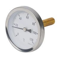 Termómetro De Acero Inoxidable Para Barbacoa Con Cobre 1/2" Tornillo Buffer Calentador Medidor De Temperatura 120°C Para Cocina - details 2