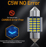 10PCS Luces LED Para Coche Canbus C10W C5W Festoon 31mm Sin Errores 12V 6500K Blanco Luz De Lectura Interior Universal - details 2