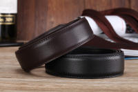 Cinturón Automático Para Hombres 3.5cm Sin Hebilla De Cuero PU De Alta Calidad Para Jeans Estilo Casual Color Sólido - details 2
