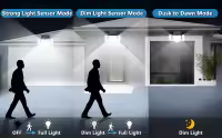 Lámpara Solar Exterior Con 3 Modos De Iluminación 348LED Luz De Pared Con Sensor De Movimiento PIR Impermeable Para Jardín Y Garage - details 6