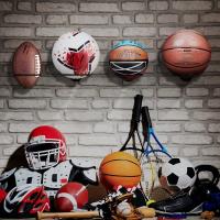 Estante De Exposición Para Baloncesto Voleibol Fútbol Soporte De Pared Para Deportes Almacenamiento Organizador De Bolas - details 3