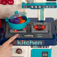 COLORBABY - Cocina juguete eléctrica, 53x22x69 cm, luz y sonido, accesorios para cocinar, alimentos, horno, fregadero, frigorífico, cafetera, cocinita infantil, cocinitas infantiles, cocinas para niños, +3 años - details 4