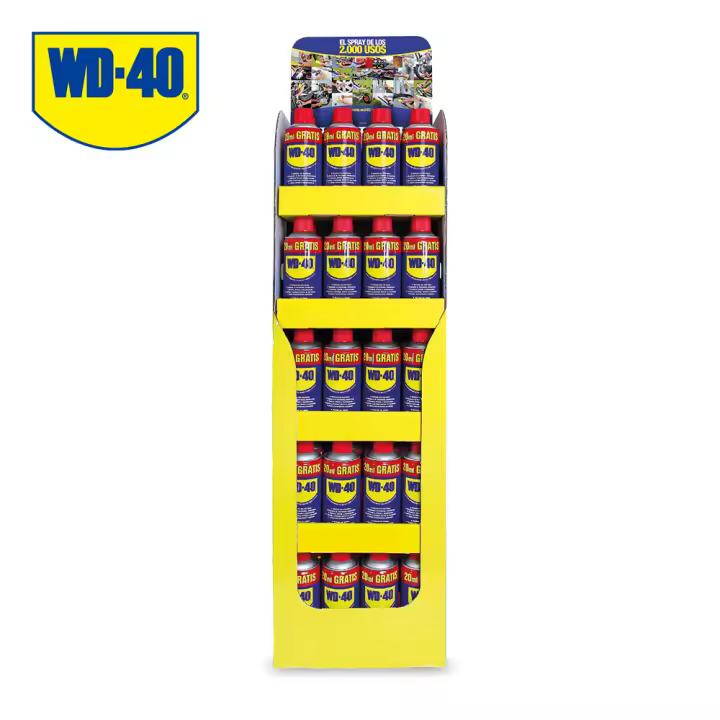 >mini box con 60ud wd40 aceite lubricante 380+20ml (incluye expositor) - 1