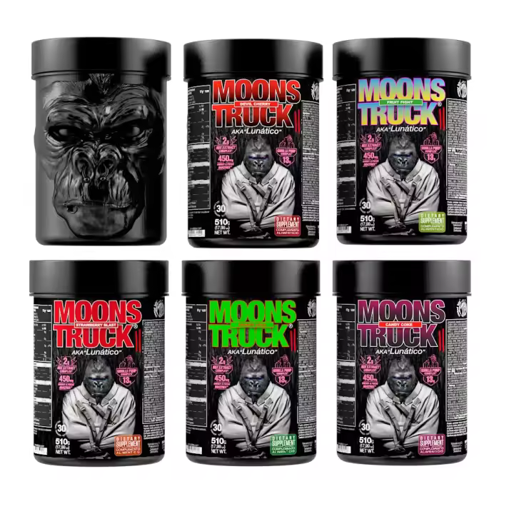 Moons Truck Pre-entreno (510g) -Zoomad Labs + creatina 150g| Potente pre entreno | Sin azúcar | Ingredientes de calidad ! Moonstruck - 1