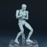 Figura De Acción Coleccionable PVC Gris Body Kun / Body Chan Alta Calidad Con Poses Juguetes Para Adultos Recomendado Para 14+ - details 21