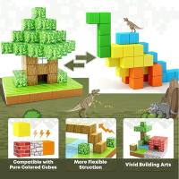 Juego De Bloques Magnéticos 100pcs Para Niños Y Niñas Edad 3+ Juguetes Sensoriales De Construcción Para Regalos - details 9