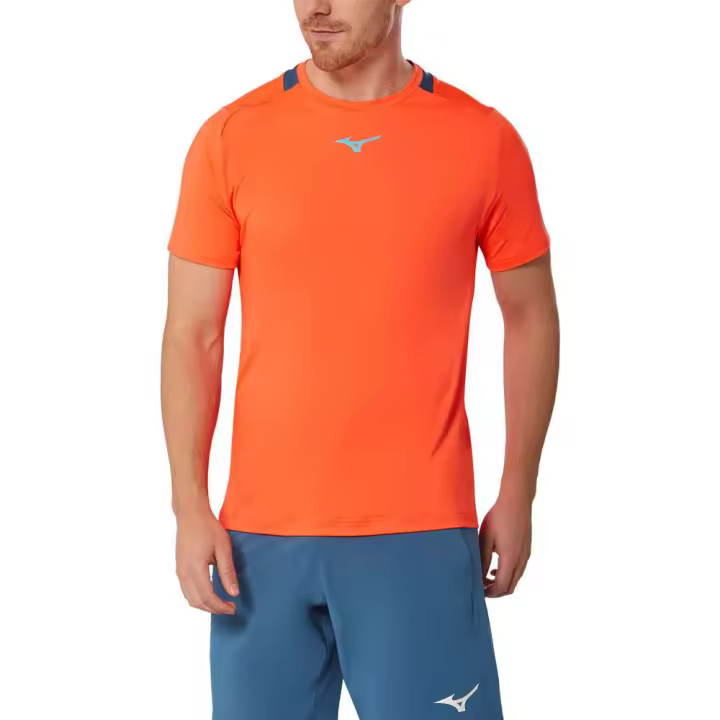 Camiseta Mizuno Tennis Tee Rojo Radiant Padel Tenis T Shirt 62Gaa001-62 - 1