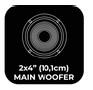 AIWA ASP-A200BR Altavoces Active BookShelf 2 x 25W RMS color Madera - details 8