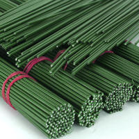 100pcs Palos De Hierro Cladados En Plástico Para Hojas De Hiedra Artificial De 7 Pulgadas Cabeza De Rosa Y Almohadilla Para Decoración De Hogar Y Bodas - details 2