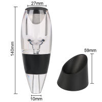 Decantador De Vino Con Filtro Y Base Aerador Profesional Para Bar Y Fiesta En Casa Dispensador Rápido Para Whisky Y Vino Tinto Material PP Ecológico - details 7