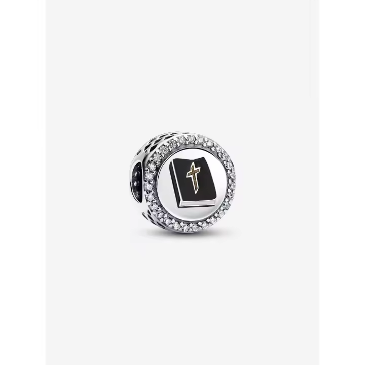 Pandora - Charm del Poder DE LA Oración Bíblica - Plata de Ley - 1