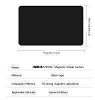 Cortina De Ventana Lateral Para Coche Con Protección Solar Magnética UV Privacidad Personal Anti-Resplandor Verano Auto Sunshade - details 4