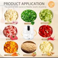 Picadora Electrica, Mini Picador Eléctrico de Alimentos, Recargable USB, Capacidad 250 mL, 3 Cuchillas Acero Inoxidable, Portatil Batidora Trituradora Utilizado Para Cebolla, Ajo, Carne, Vegetal - details 4