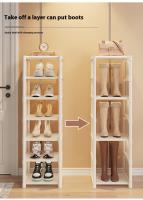 Gabinete De Zapatos Plegable Multicapa Organizador Espacioso Para Pared Y Esquina Almacenamiento Ajustable De Zapatillas - details 5