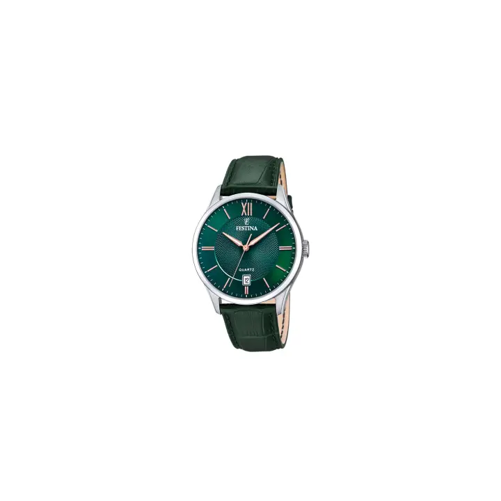 Reloj Festina Hombre Classics F20426/7 - Acero Inoxidable - Esfera Verde - Piel Verde - 1