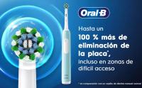 Cepillo eléctrico dientes Oral-B PRO 1 Rosa con cabezal 3DWhite blanqueamiento, cepillo dental oscilante, recargable, 3 Modos Limpieza: Limpieza diaria, Sensible y Blanqueamiento, Sensor de Presión Encías, temporizador 2 min, adulto, color rosa - details 0