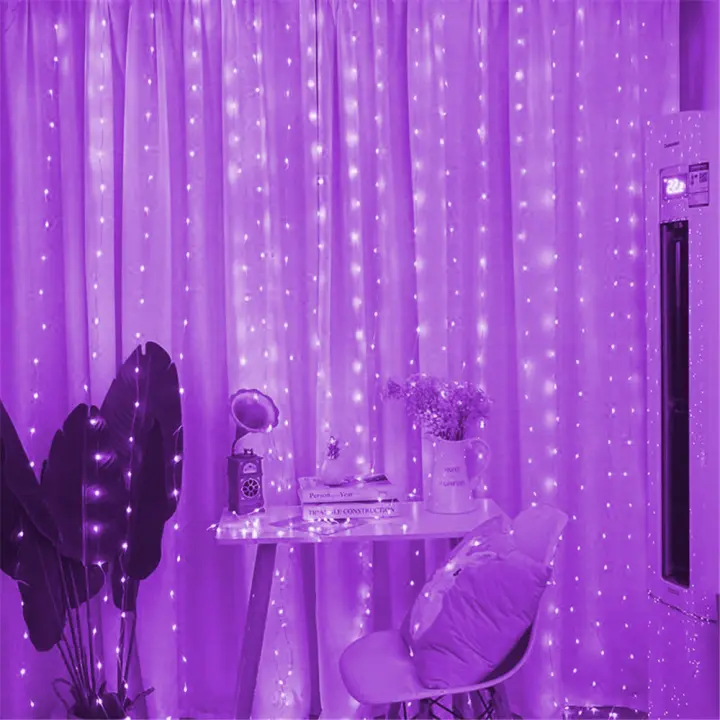Luces De Garland LED Para Cortina Con Control Remoto USB 8 Modos Decoración De Navidad Para Casa Dormitorio Bodas Año Nuevo 2026 - 1