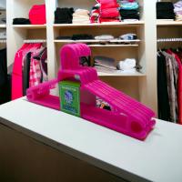 Perchas de Plástico Antideslizantes Fucsia MINOKUA 39x17 - Organización Eficiente - details 5