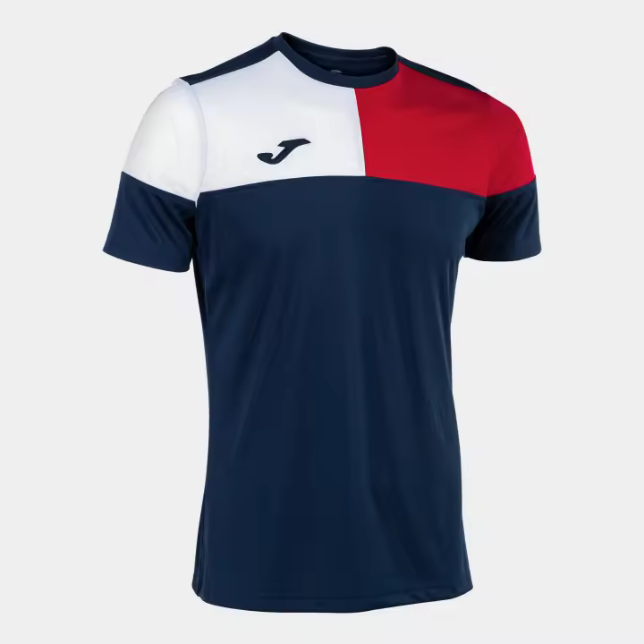Camiseta M/C Hombre Joma Crew V 103084 Marino Rojo 336 Confortable - 1