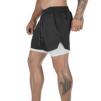 Shorts De Gimnasio Para Hombre 2 En 1 Ropa Deportiva De Entrenamiento Rápida Secado Para Correr Y Yoga Pantalones De Baloncesto - details 6