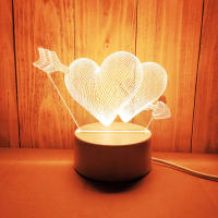 Lámpara Nocturna 3D SanjiCook De Acrílico Con LED Dinosaurio Oso Ciervo Amor Para Boda Navidad Cumpleaños Decoración De Fiesta - details 7