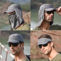 Gorro De Pescar FLYSAND Con Visera Y Protección Solar Desmontable Transpirable Y Antisúbitos Para Camping Pesca Y Senderismo Para Hombres - details 0