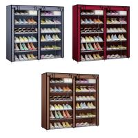 LUTODY - Zapatero, Organizador de zapatos de tela textil auxiliar, Compacto de varios niveles, Vertical , Tubo metal, Plegable, Vestidor portátil para recibidor, Entrada, Sala de estar, Salón, Ligero y resistente - details 0