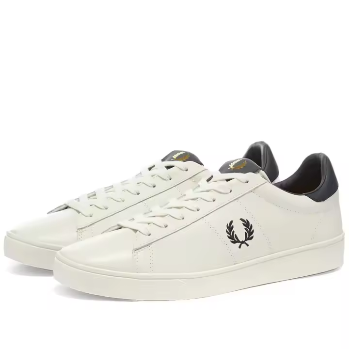 Fred Perry Spencer Piel Gruesa Goma Tenis Originales Hombre - 1