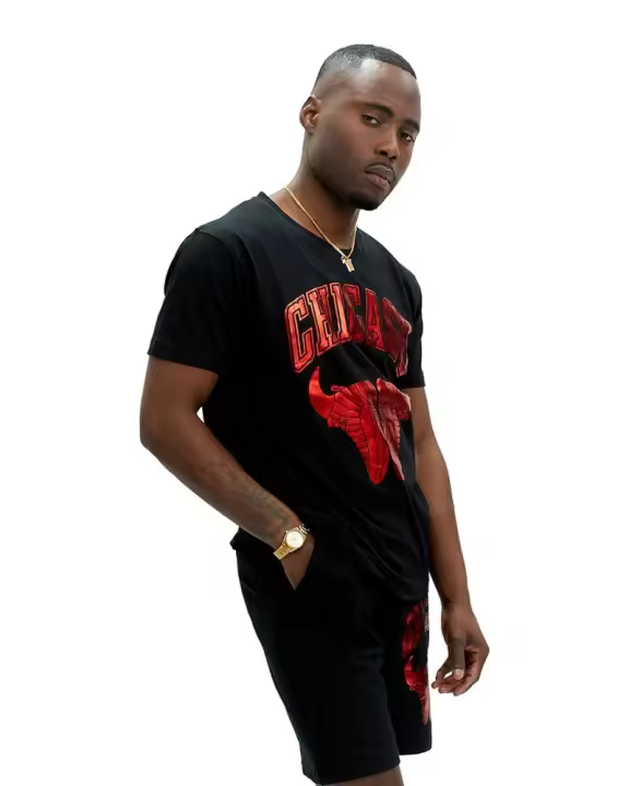 Camiseta Area Zero Negra/Roja Golden Sneakers Tee - 1