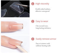 LULAA 10 Hojas De Pegamento Para Uñas Doble Cara Adhesivo Reutilizable Para Uñas Postizas Accesorios De Manicura Herramientas De Uñas - details 5