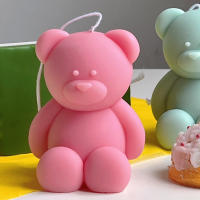 Molde De Velas De Silicona 3D Oso Cartoon Lindo Para Hornear Hacer Sabores Y Cubos De Hielo Kit De Regalo Para Cumpleaños Y Bodas - details 9