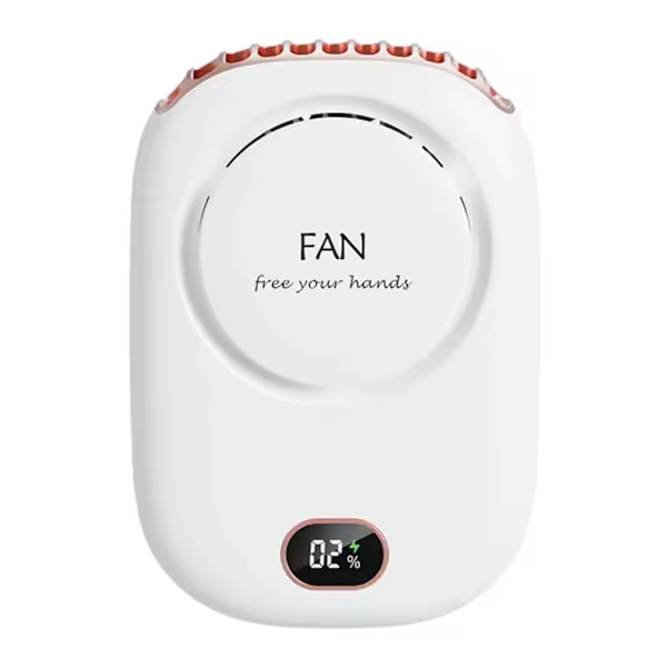 Ventilador de cuello colgante con enfriador de aire de verano con USB recargable - 1
