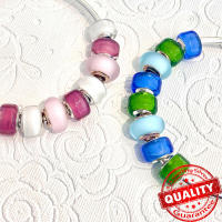 Luxury 925 Sterling Silver Pink Flower Murano Glass Beads Charm Para Pulsera O Collar Original Faceted DIY Joyería Para Mujer - details 4