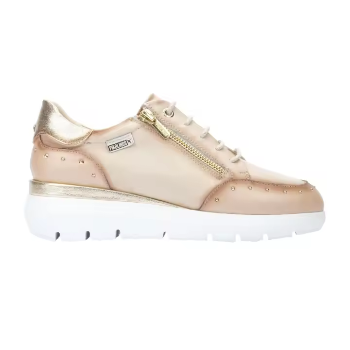 Zapatillas marca Pikolinos para mujer en color beige - 1