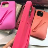 Funda De Teléfono INS Nueva Para iPhone Con Portador De Labial Y Silicone De Color Rhode Compatible Con Series 16 15 14 13 12 11 pro Max plus - details 18
