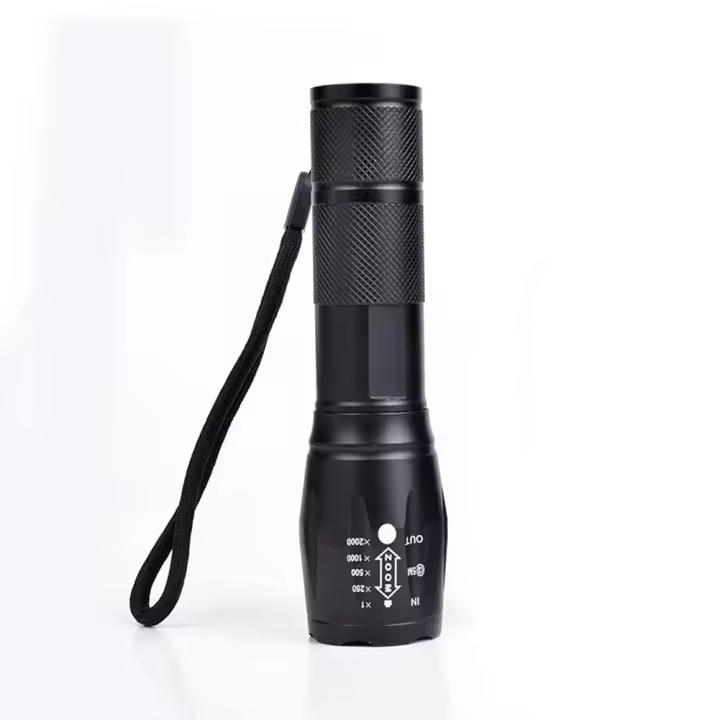 Linterna LED De Alta Potencia Con Luz Fuerte Luz De Camping Controlada Por Batería Aleación De Aluminio Zoom 5 Modos Lanternas De Pesca - 1