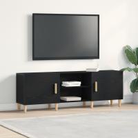 Soporte de TV vidaXL - Roble Negro, 150x30x50 cm, Hecho de Madera Elaborada - details 0