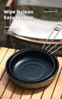 Tiartisan Sartén Antideslizante De Titanio Ultraligera Con Manos Desmontables Y Plegables Para Acampar Al Aire Libre Y Picnics Cocina Portátil - details 8