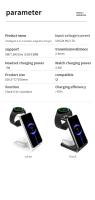 VIKEFON Estación De Carga Inalámbrica Rápida 30W Con Soporte Para iPhone 16-12 Samsung S20 S21 Apple Watch 8/7 Y Galaxy 6/5 - details 14