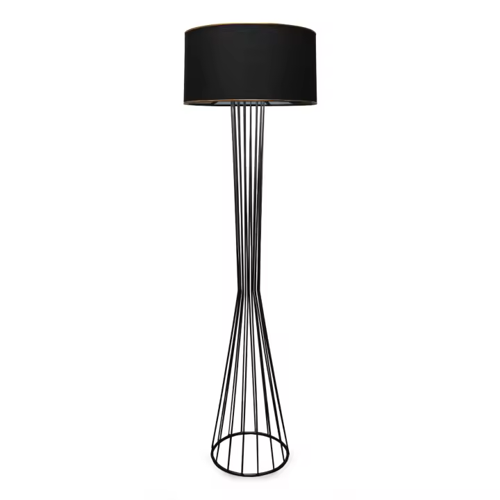 Lámpara de pie WELLHOME - Negro, 21x38x155 - 1